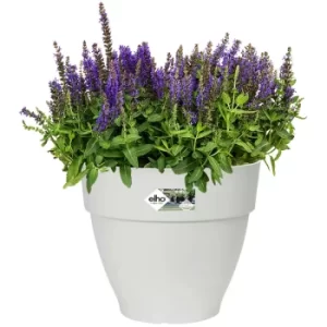 Image of Flowerpot Cachepot Garden Planter Box Outdoor Plant Pot Modern Design Plastic White Round Square Rectangular rund/46 Liter (de)