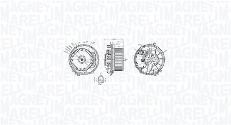 Image of MAGNETI MARELLI Blower motor MAGNETI MARELLI 069412769010