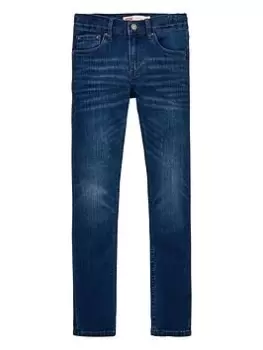 image of Levis Boys 510 Skinny Fit Jeans - Mid Wash, Size Age: 4 Years