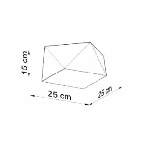 Image of Sollux Plafond Hexa 25 Silver
