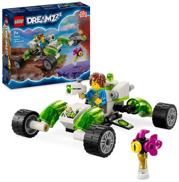 image of LEGO DREAMZzz Mateo's Off-Road Car Toy with Helicopter 71471