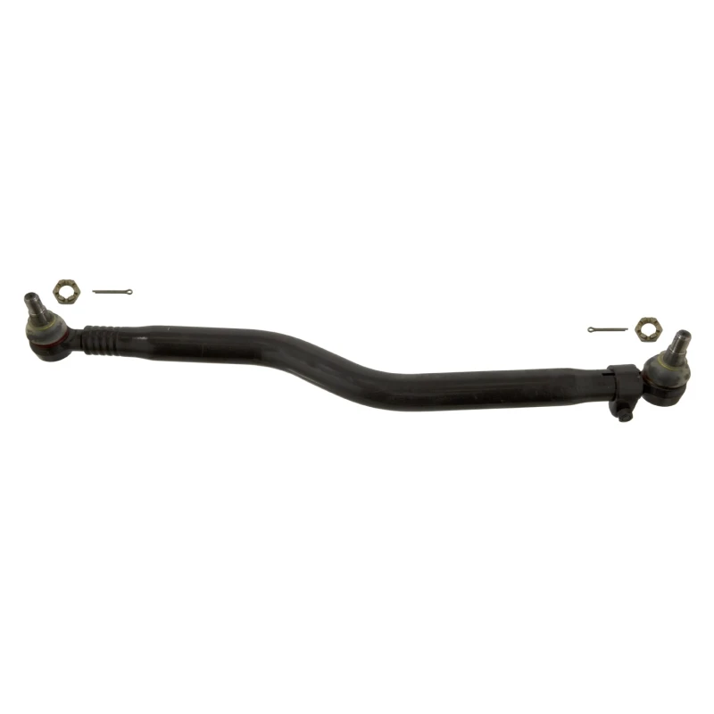 Image of FEBI BILSTEIN 34118 Centre Rod Assembly Front Axle, with castellated nut and split pins, OE Turbo NEW Centre Rod Assembly (285)