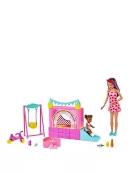 image of Barbie Skipper Babysitters Inc. Bounce House Playset