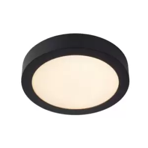 Image of Brice-Led Modern Flush Ceiling Light Bathroom - Ø24cm - LED Dim. - 1x15W 3000K - IP44 - Black