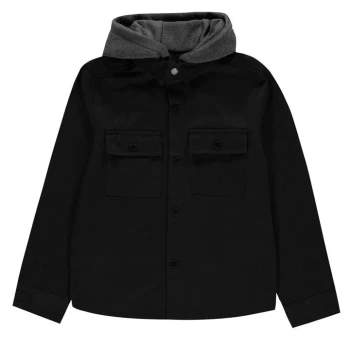 Image of Firetrap Shirt Junior Boys - Black/Camo