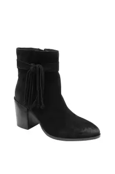 image of 'Soran' Suede Heeled Ankle Boots