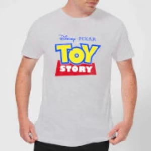 image of Toy Story Logo Mens T-Shirt - Grey - 4XL