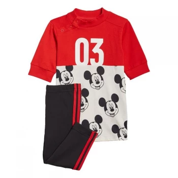 image of adidas Disney Mickey Mouse Summer Set Kids - Vivid Red / White / Black