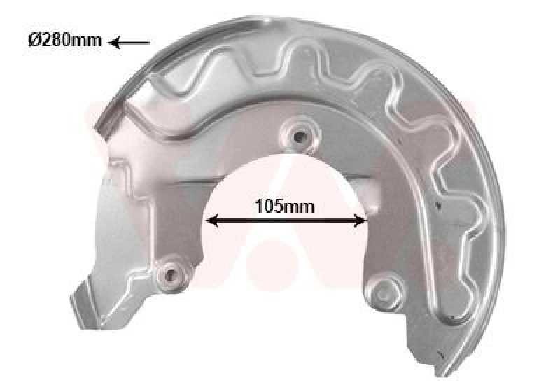 Image of VAN WEZEL Brake disc backing plate VAN WEZEL 5814372