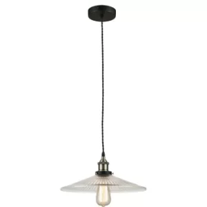 image of KORA Dome Pendant Ceiling Light Transparent 35x7cm