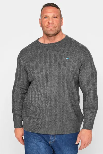 image of BadRhino Knitted Jumper Charcoal