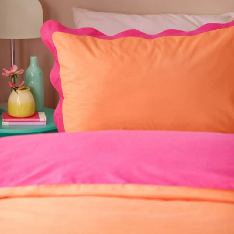 Image of furn. Furn Wiggle Scallop Duvet Cover Set