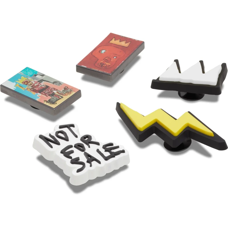 Image of Crocs Jibbitz Crocs Basquiat (x5) Noir Unisex TU