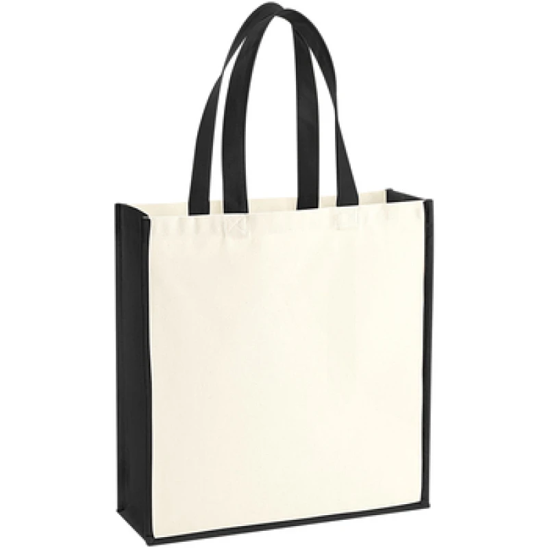 Image of Westford Mill Womens Gallery Canvas Tote in Black Female One Size
