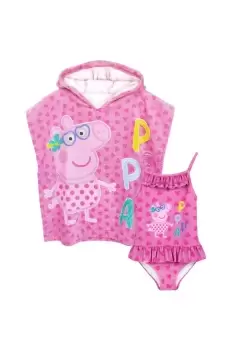 Image of Swimsuit And Poncho Set