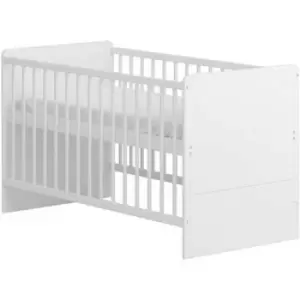 Image of Little Acorns Portofino Cot Bed, White - White