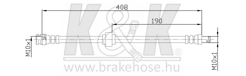 Image of K&K FT2805 Brake Hose Brake Hose (83)