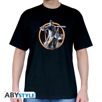 Image of Watch Dogs - Fox Tag Mens XX-Large T-Shirt - Black