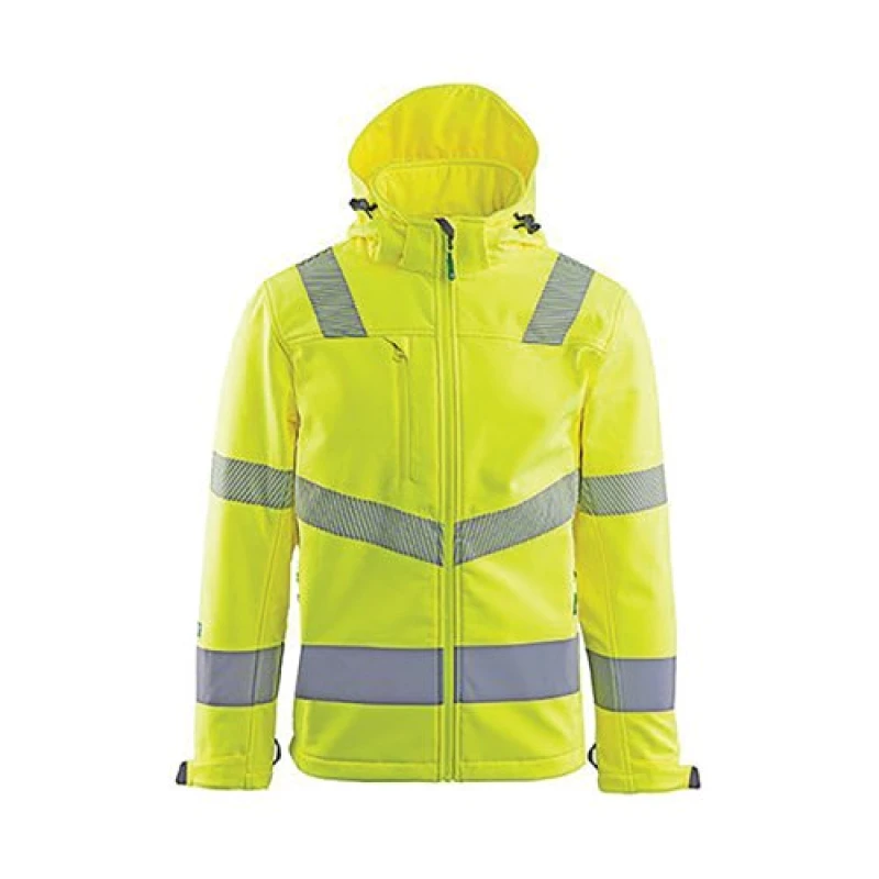 Image of Arco Arco Responsible Yellow Hi-Vis Softshell Jacket S 18S1503