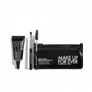 Image of Make Up For Ever Aqua Resist Brow Sculptor Kit 24hr 40 Medium Brown