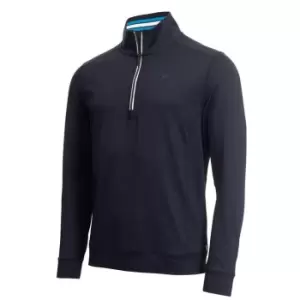 Image of Calvin Klein Golf half Zip Top - Blue