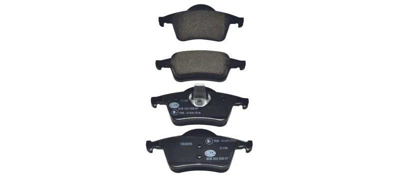 Image of HELLA Brake pad set HELLA 8DB 355 008-871