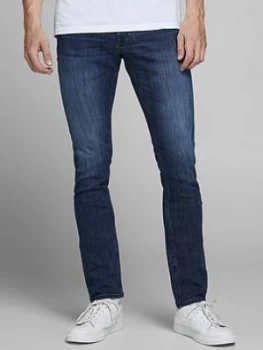 image of Jack & Jones Jack & Jones Glenn Original Slim Fit Jeans, Blue/Black, Size 28, Inside Leg Short, Men