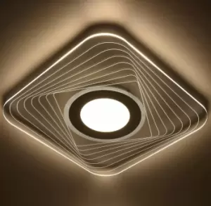 Image of Energy Saving LED Ceiling Light Square Acrylic Shade Non dimmable