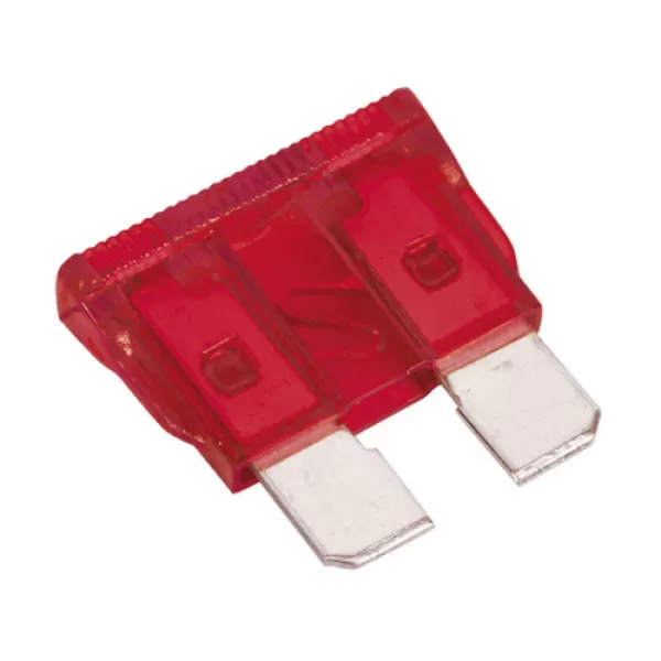 Image of Genuine SEALEY SBF1050 Automotive Standard Blade Fuse 10A Pack of 50