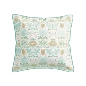 image of V&A Anselm Square Pillowcase, Aqua