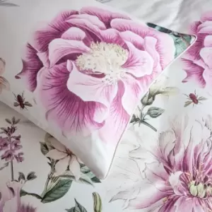 Image of Paoletti Krista 100% Cotton Standard Pillowcase Pair Pink