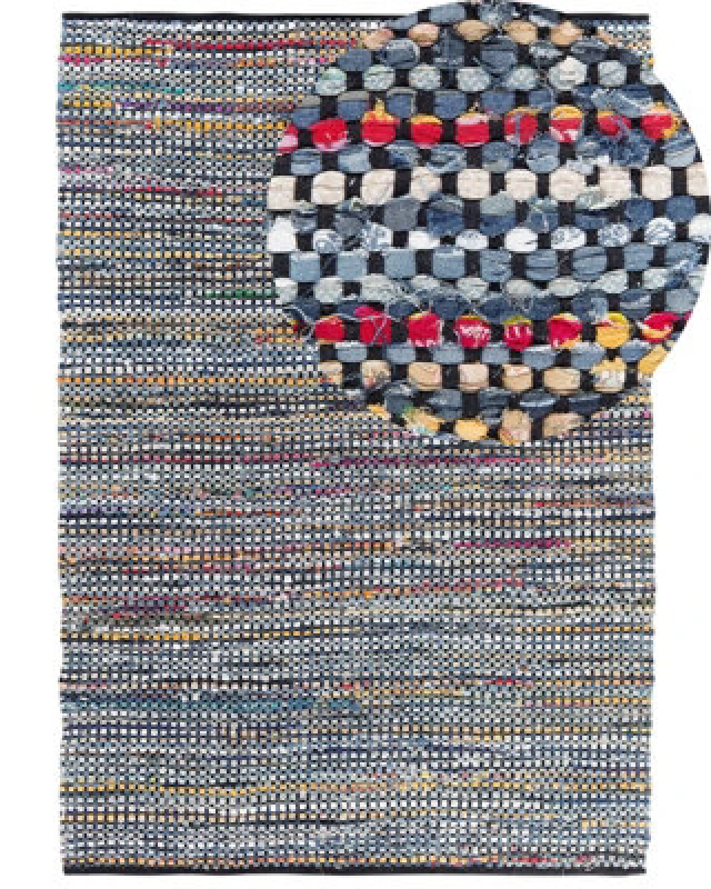 Image of Beliani Rug Alanya Multicolour 160 X 230 Cm Cotton