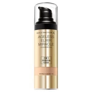 Image of Max Factor Ageless Elixir Miracle Fdn 2In1 45 Warm Almond Nude