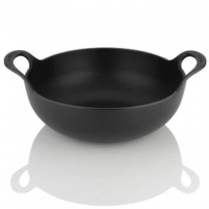 image of Le Creuset Signature Cast Iron Balti Dish - 24cm - Satin Black