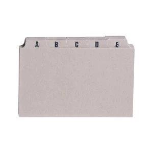 Image of 5 Star Office Guide Card Set A Z 5x3in 25 Cards 127x76mm Buff