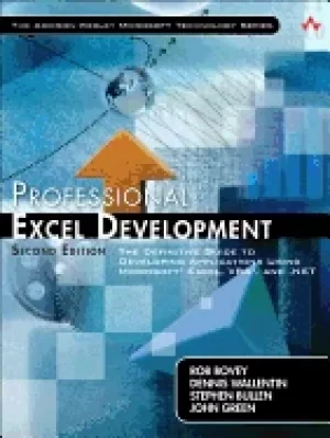 Image of professional excel development the definitive guide to developing applicati