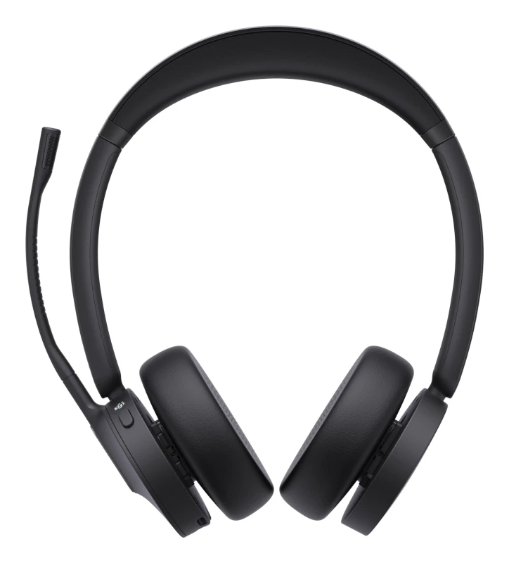 Image of Yealink BH70 Wireless Binaural On-ear Headset MS Teams USB-A via Bluetooth Adapter Black 1208663 1208663
