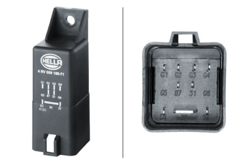 Image of HELLA Glow plug control module HELLA 4RV 008 188-711