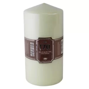 Image of Cream Pillar Scented Candle 170hr Burn Time