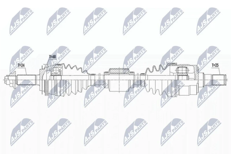 Image of NTY Drive shaft NTY NPW-KA-376