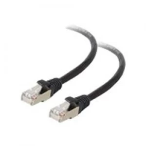Image of C2G 30m Shielded Cat5E Moulded Patch Cable - Black