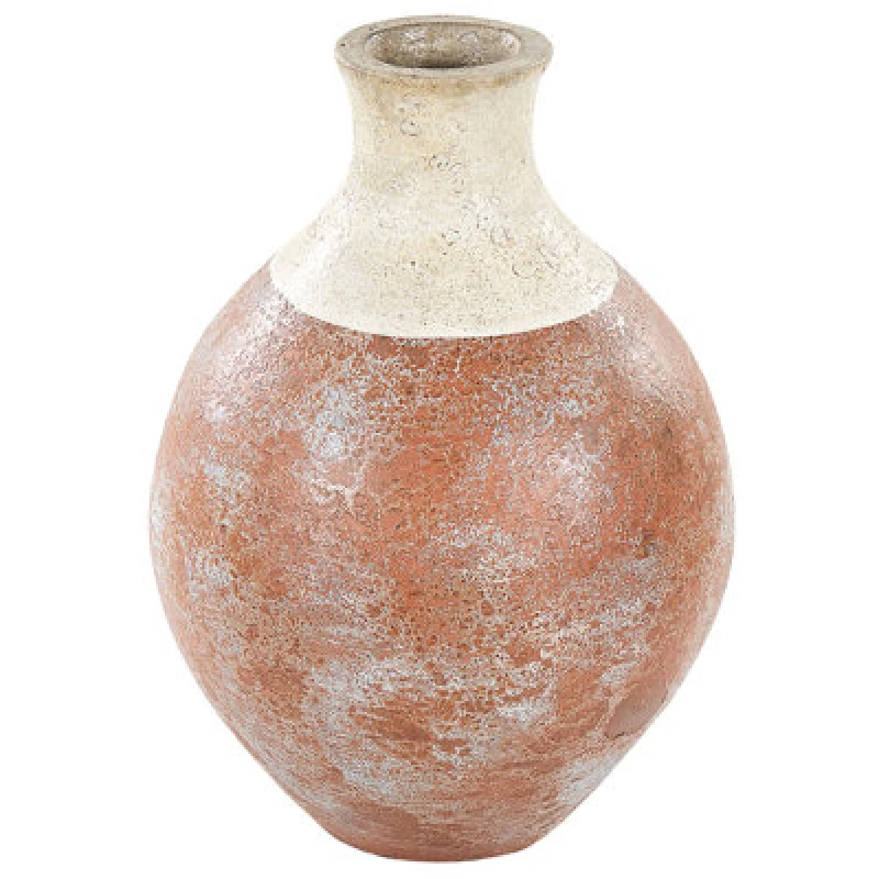 Image of Beliani Decorative Vase Bursa Ceramic 37cm Light Brown