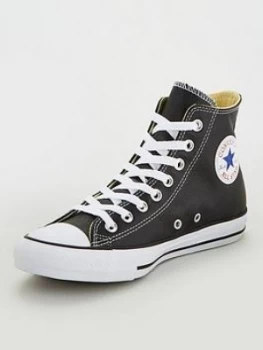 Image of Converse Chuck Taylor All Star Leather Hi - Black