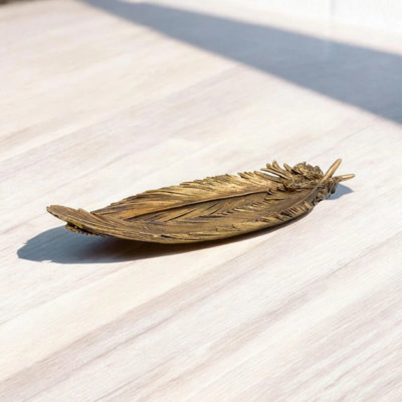 Image of Minster Gold Leaf Decorative Tray 43Cm