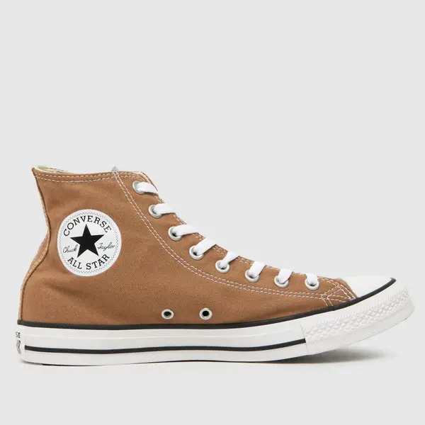 Image of Converse all star hi trainers in tan Tan UK 10 (EU 28½)