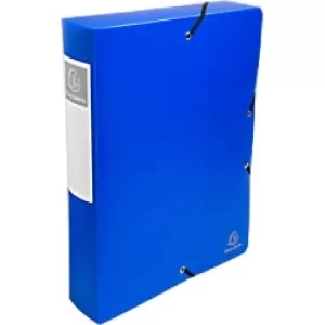 Image of Opak Elasticated Box File PP A4 60mm, Assorted, Pack of 8