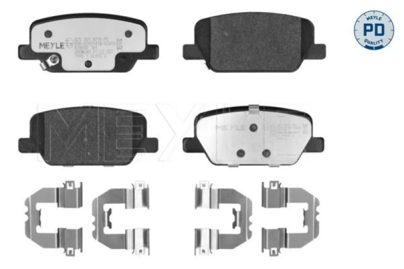Image of Brake pad set MEYLE 025 261 4216/PD