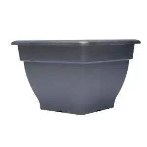 Sankey Square Plastic Black Bell Planter (H)330mm (L)460mm