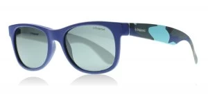 Polaroid Junior P0300E Sunglasses Blue Camouflage T6DY2 Polariserade 45mm