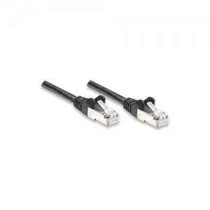 image of Intellinet Network Patch Cable Cat5e 20m Black CCA SF/UTP PVC RJ45 Gold Plated Contacts Snagless Booted Polybag